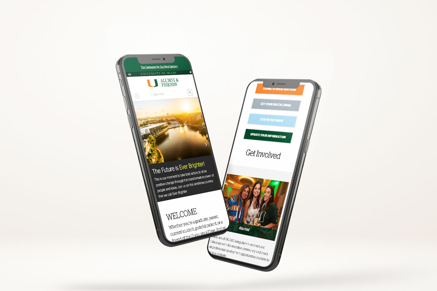 UM Alumni Site Mockup